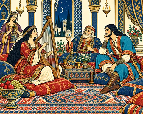 Arezu Sings Before the Disguised Shah