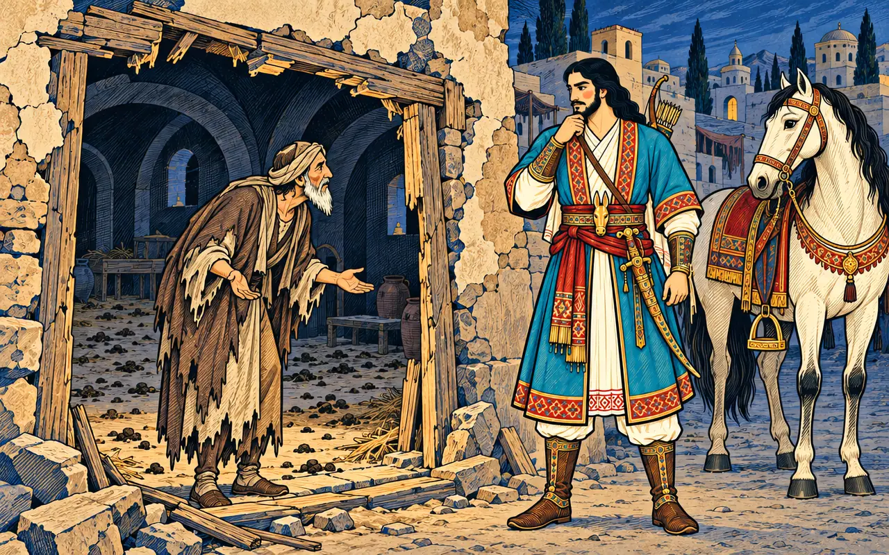 Farshidvard at His Shattered Door