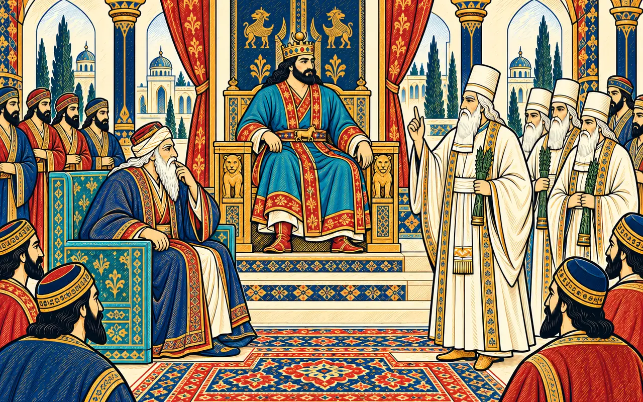 The Mobad Answers Caesar's Riddles