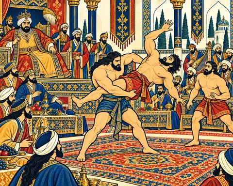 The Envoy Hurls the Wrestler Down