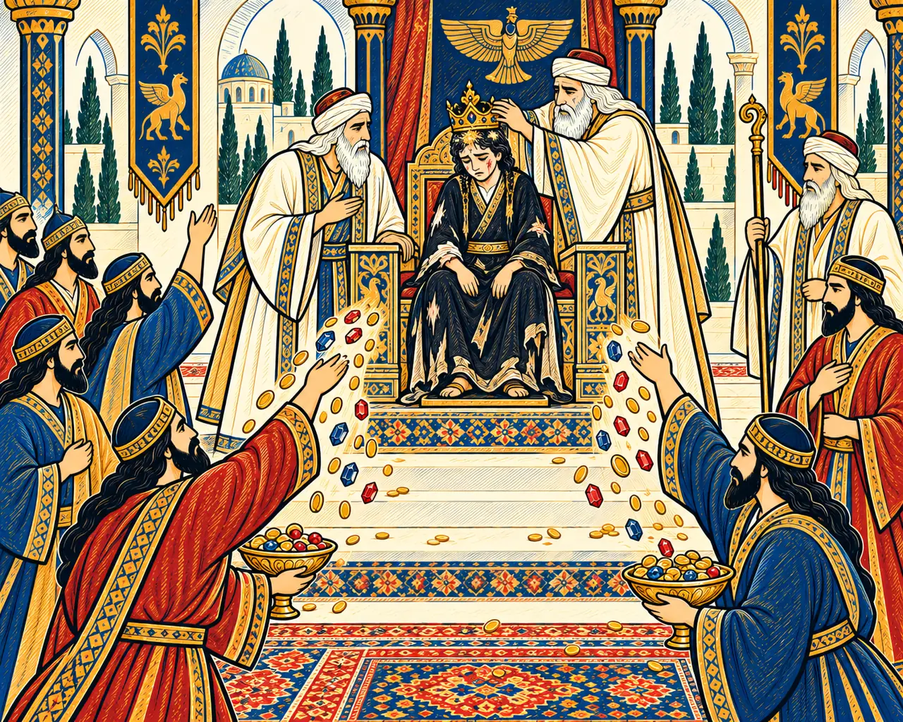 The Grieving Balawsh Raised to the Throne