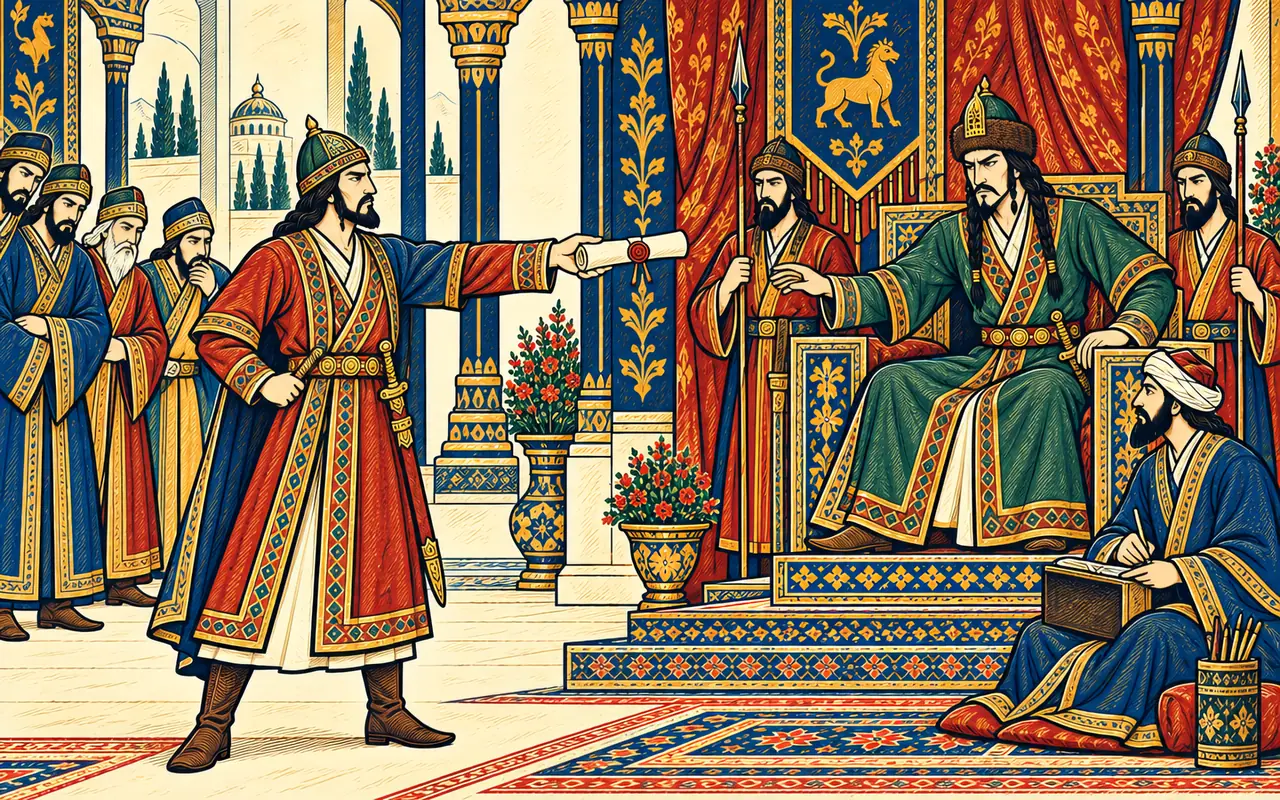 Sofrye's Envoy Defies Khoshnavaz