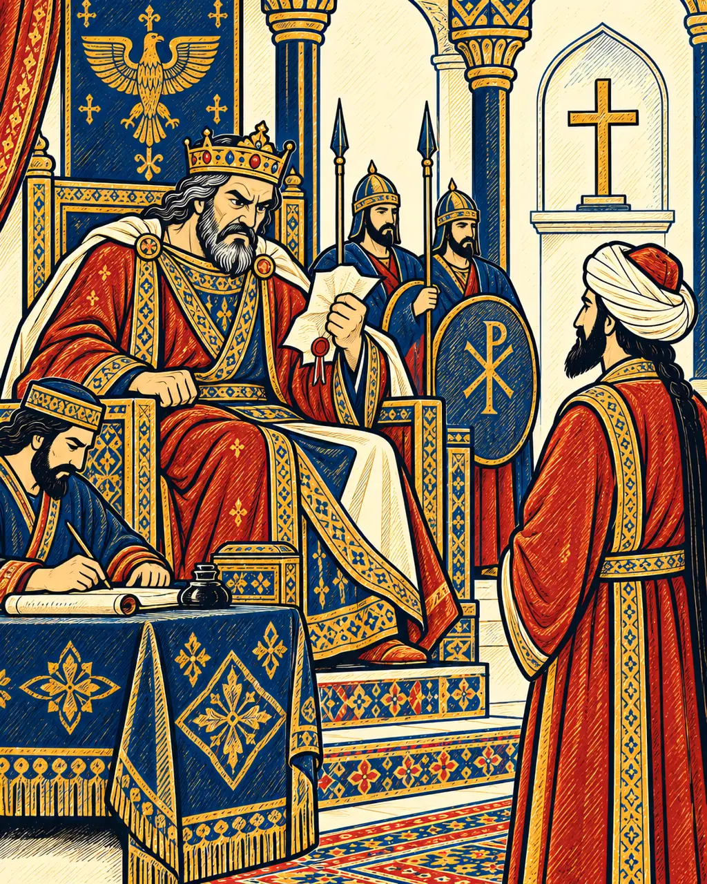 Caesar Writhes at the Shah's Letter