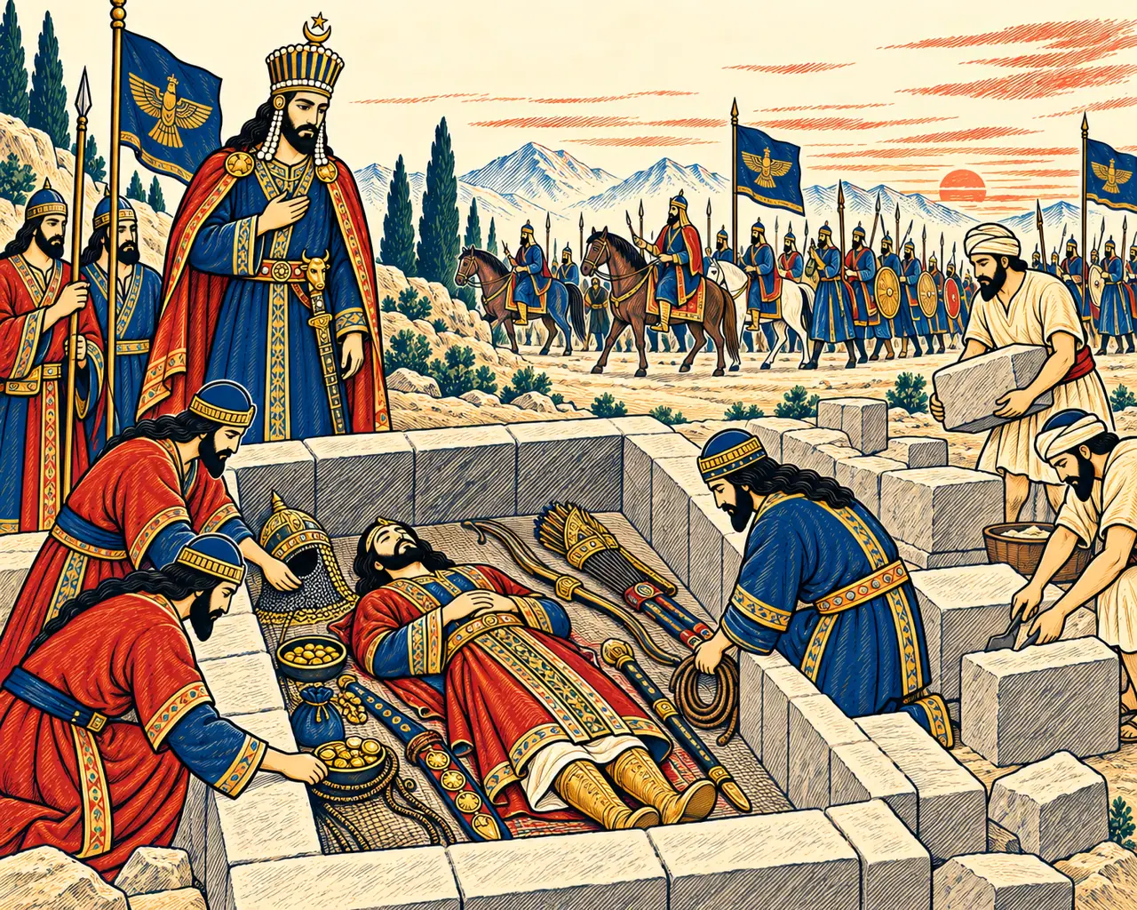 A Soldier Buried with His Arms