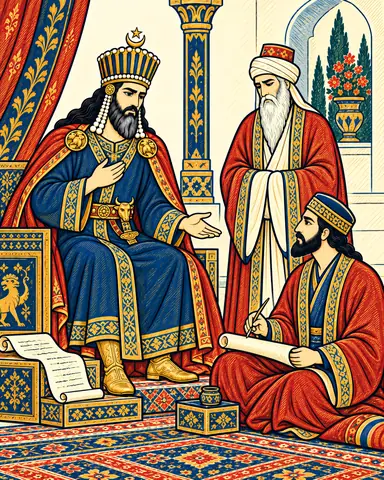 Anooshirvan Dictates His Command