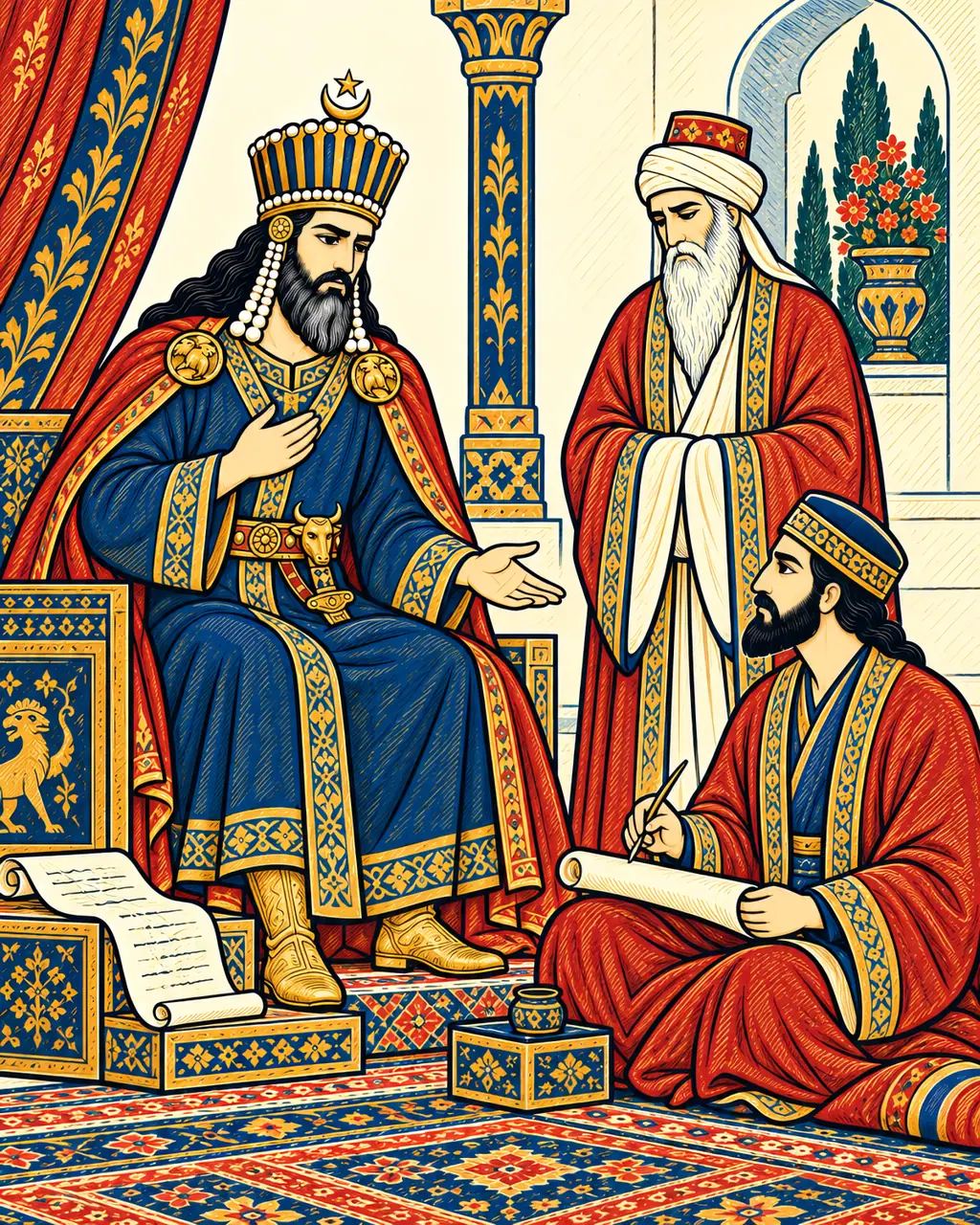 Anooshirvan Dictates His Command