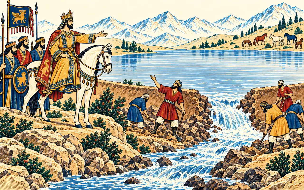 Darab Breaches the Lake