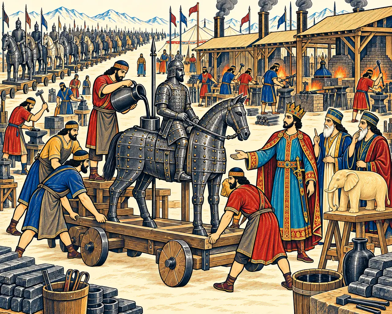 The Iron Horsemen Filled with Naphtha