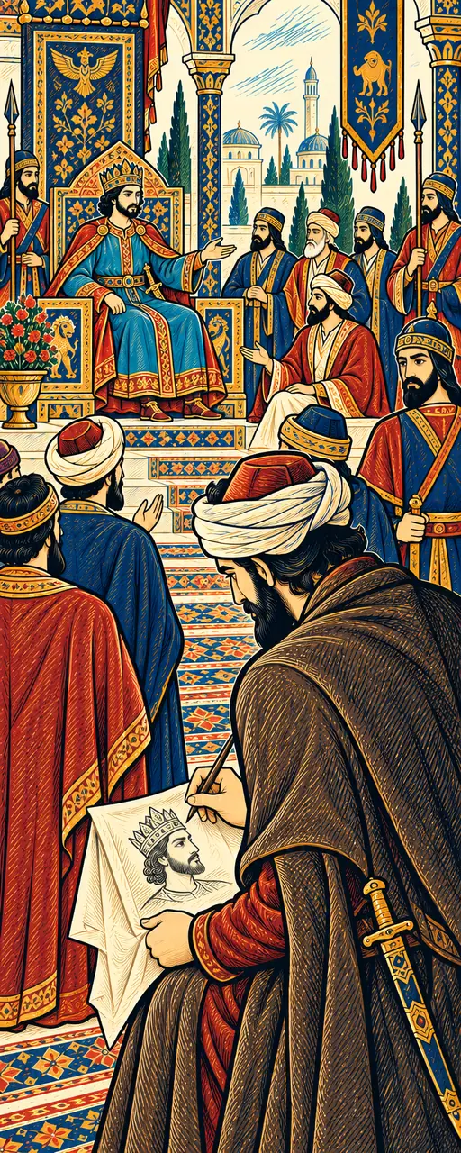 The Queen's Painter Draws Iskandar