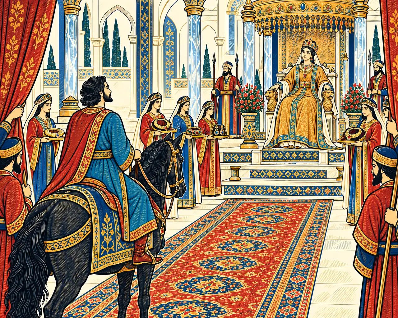 Iskandar Rides into Kaydafa's Hall
