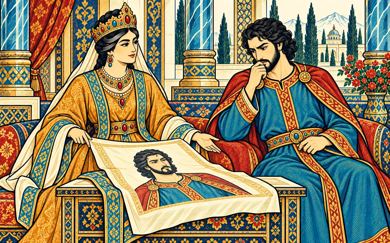 Kaydafa Unrolls the Portrait
