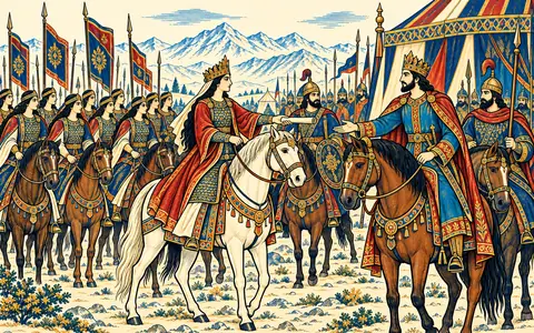 The Envoy of Harum Rides to Iskandar