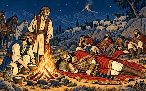 The Defeated Shah Sleeps by the Shepherds