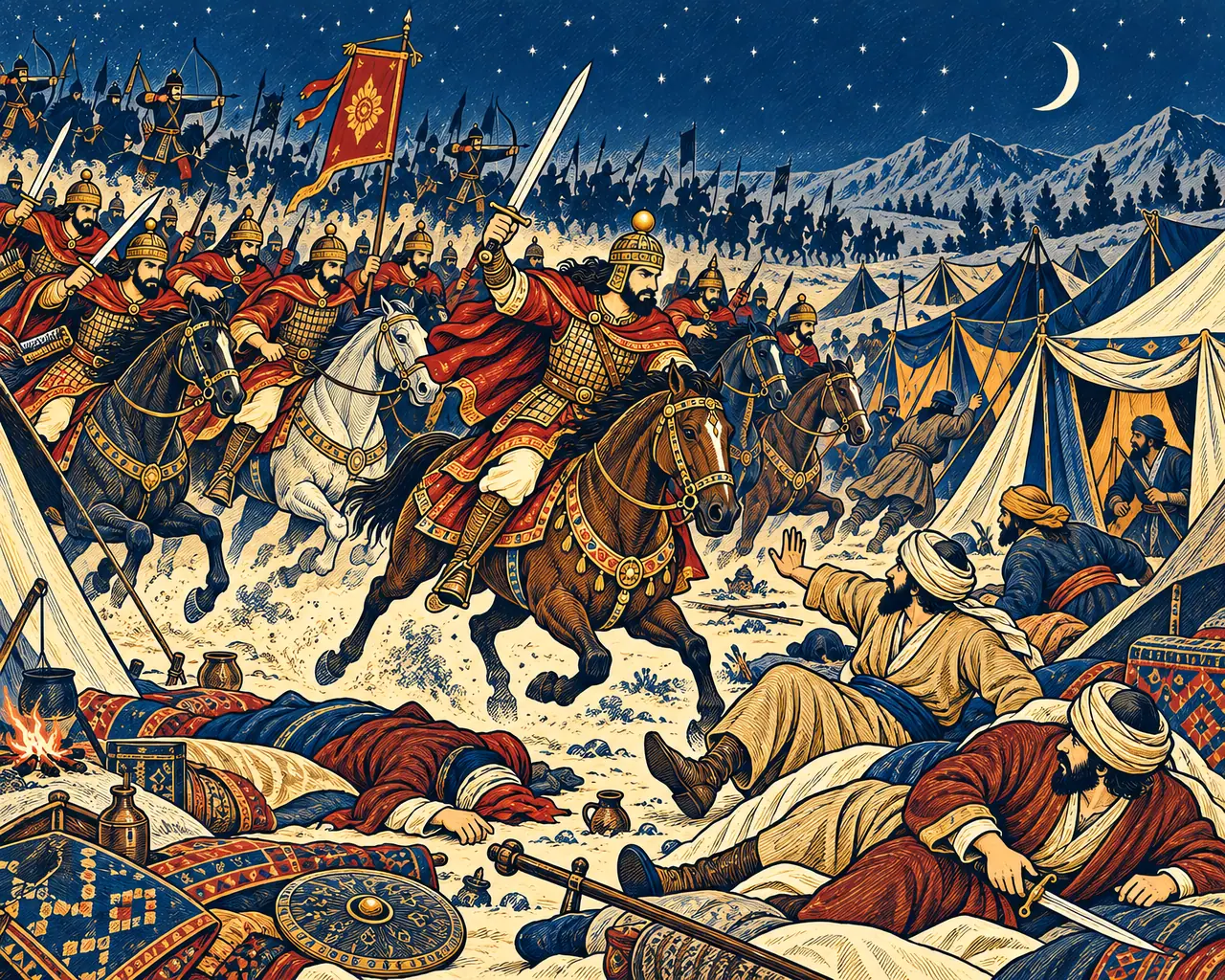 Night Attack on the Kurdish Camp