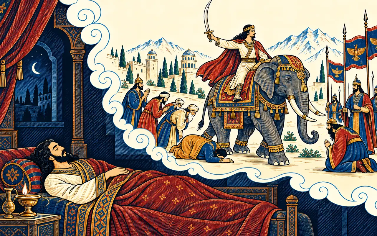 Babak Dreams of Sasan Enthroned