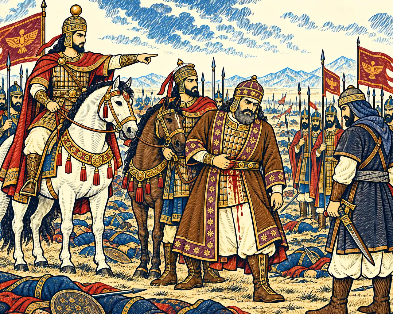 Ardavan Brought Captive to Ardeshir