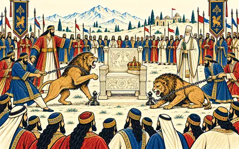 Lions Chained Beside the Ivory Throne