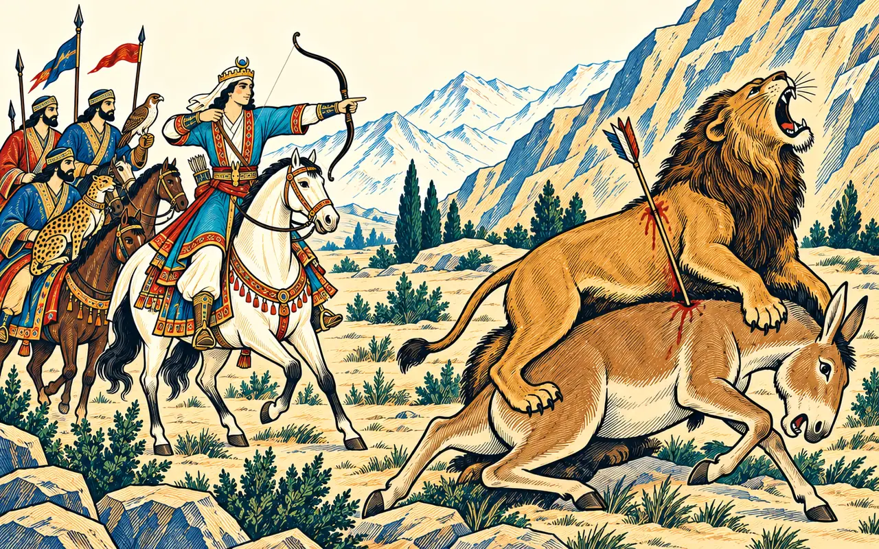 One Shaft Through Lion and Gur-e-Khar