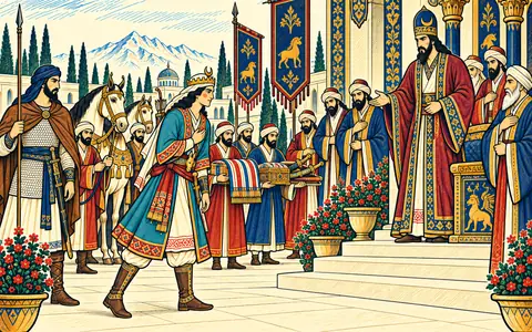 Yazdegard Beholds His Grown Son