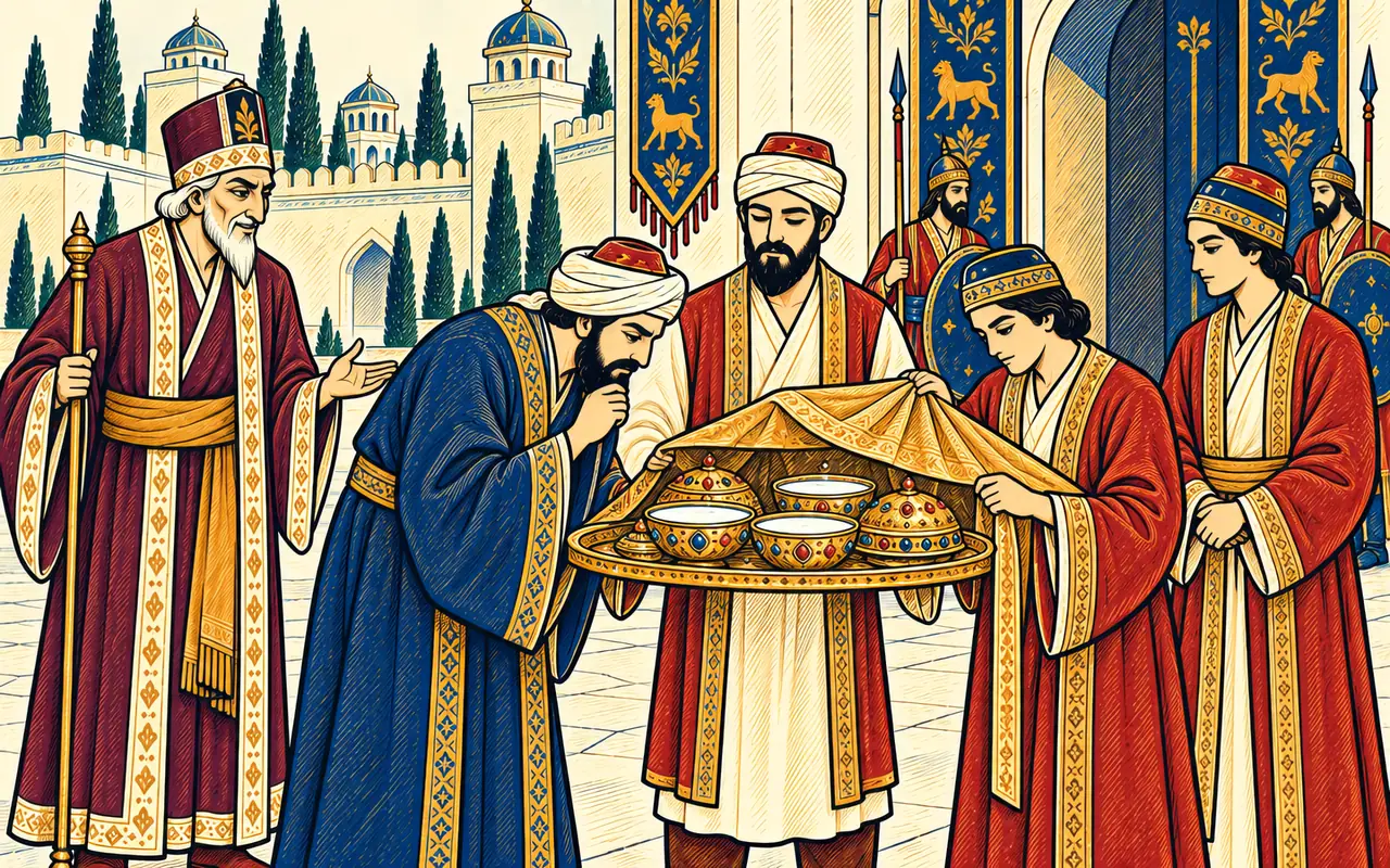 Zarvan Uncovers the Royal Tray