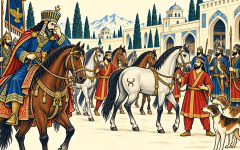 Mahbud's Brand among the Hunting Horses