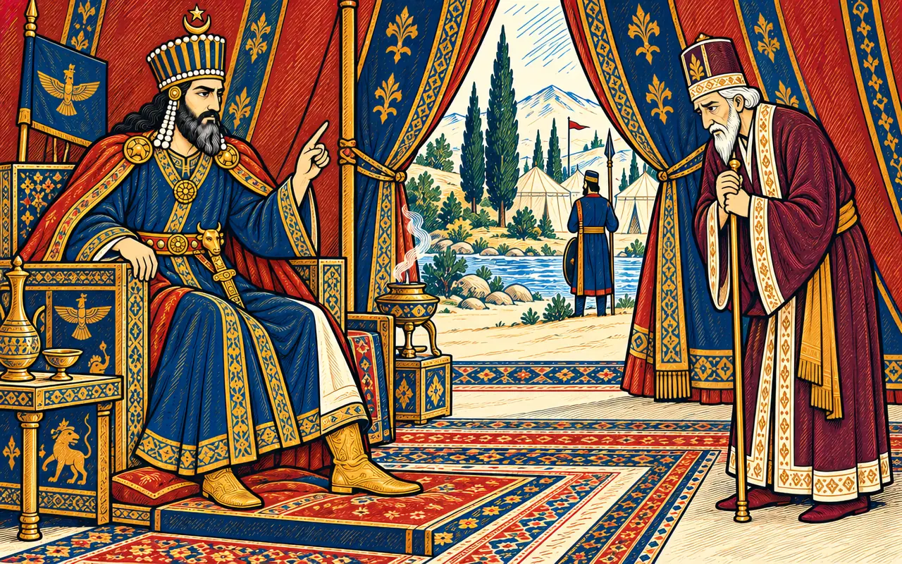 Zarvan Trembles in the Royal Tent