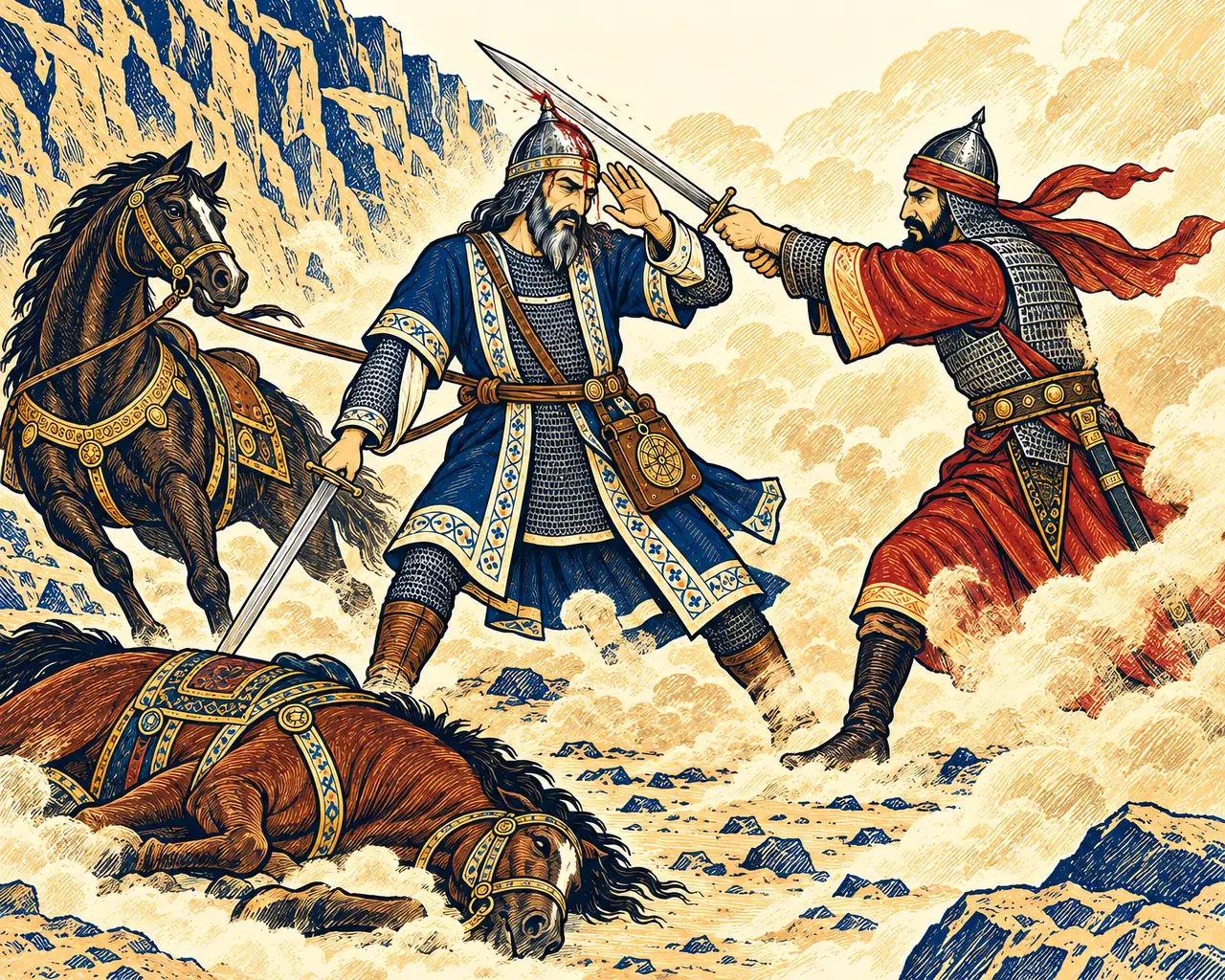 Rostam and Sa’ad Beneath the Rock
