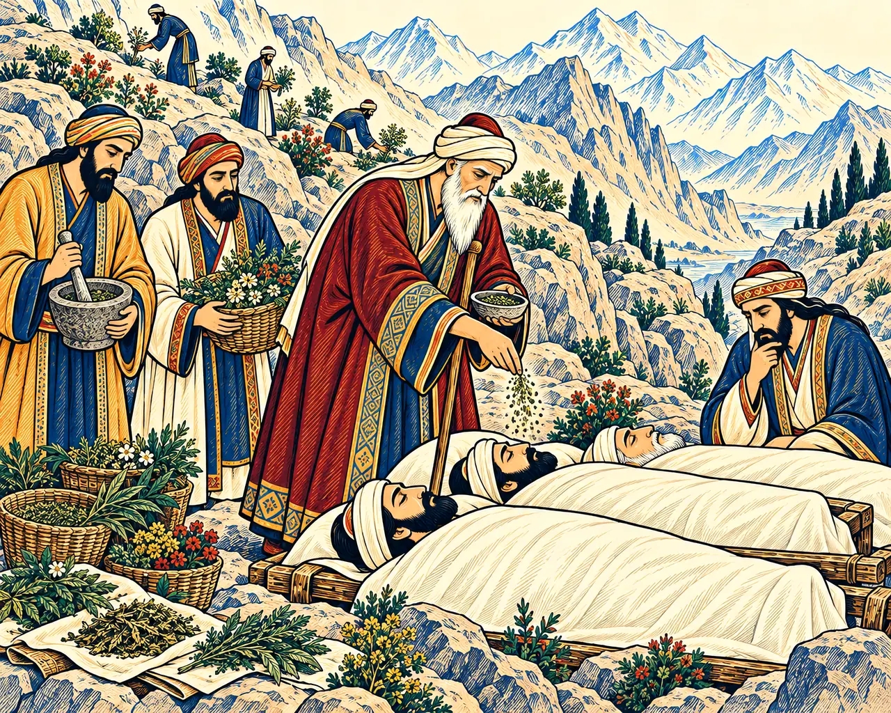 Barzvi Strews Herbs on the Dead