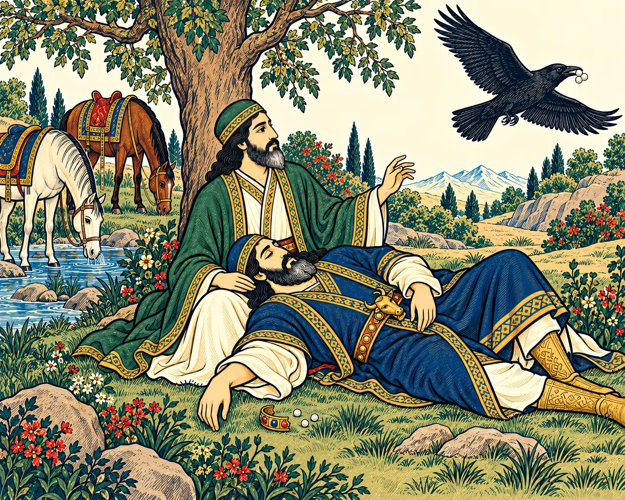 The Raven Steals the Pearls