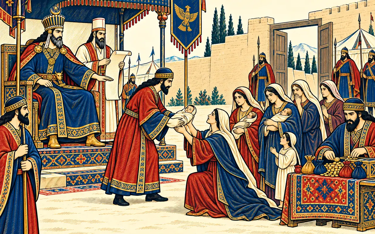 Nursing Captives Returned to Their Mothers