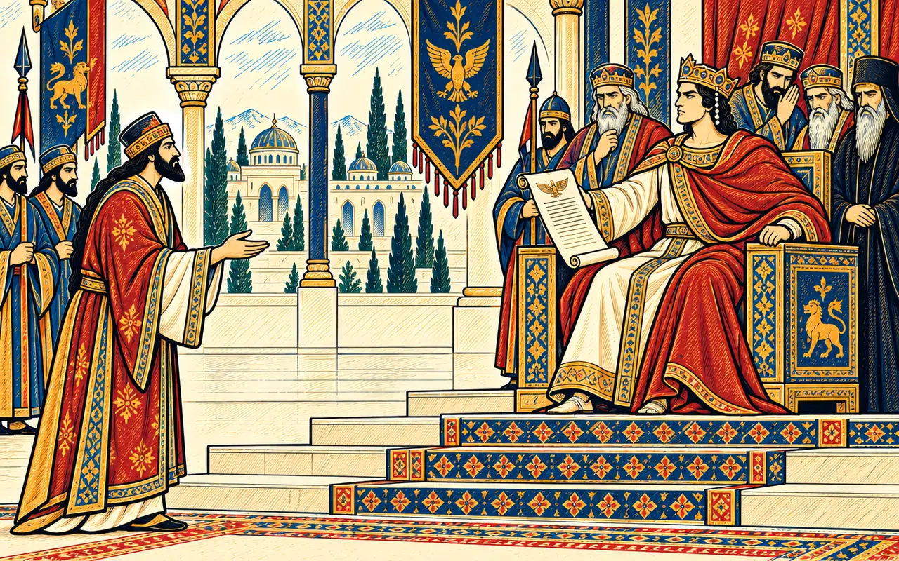 Young Caesar Spurns the Shah's Letter