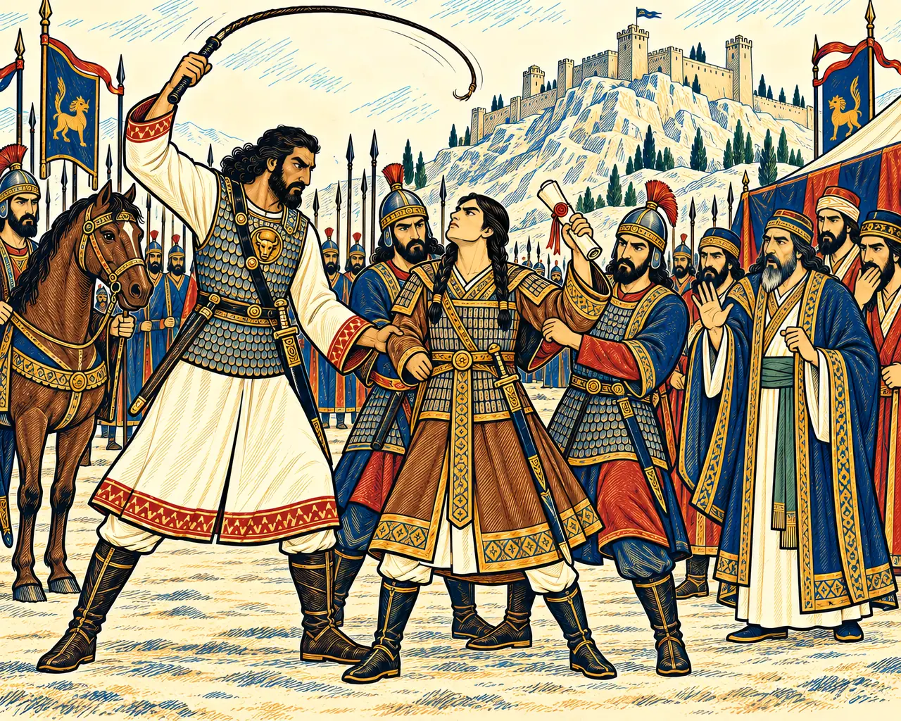 Bahram's Whip Strikes Parmudeh