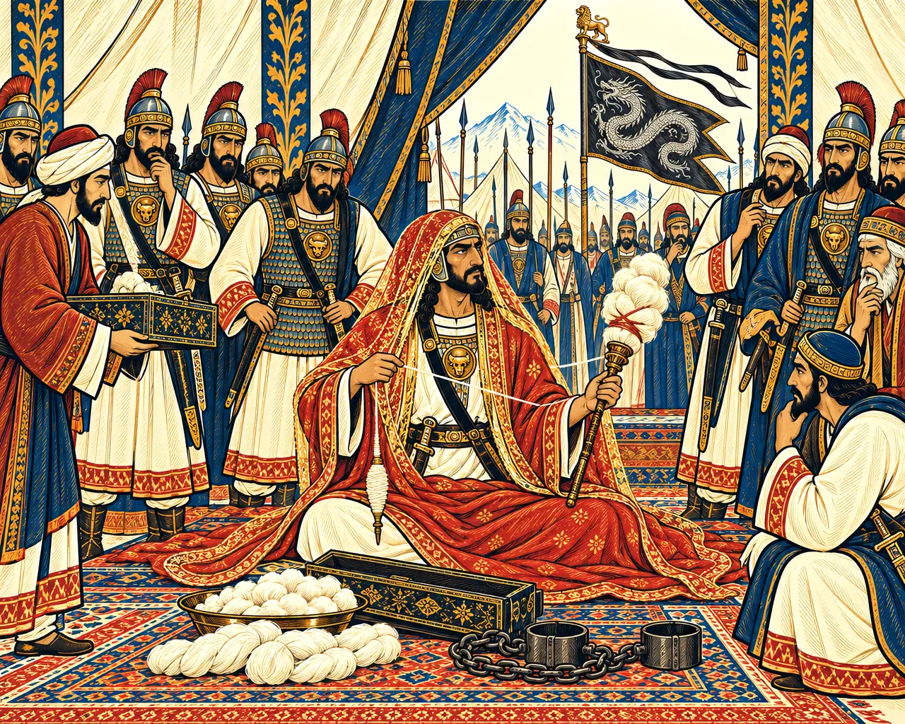Bahram Spins in the Woman's Gown