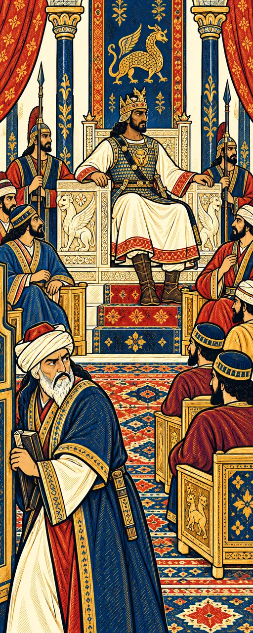 Bahram Enthroned in Siavash's Crown