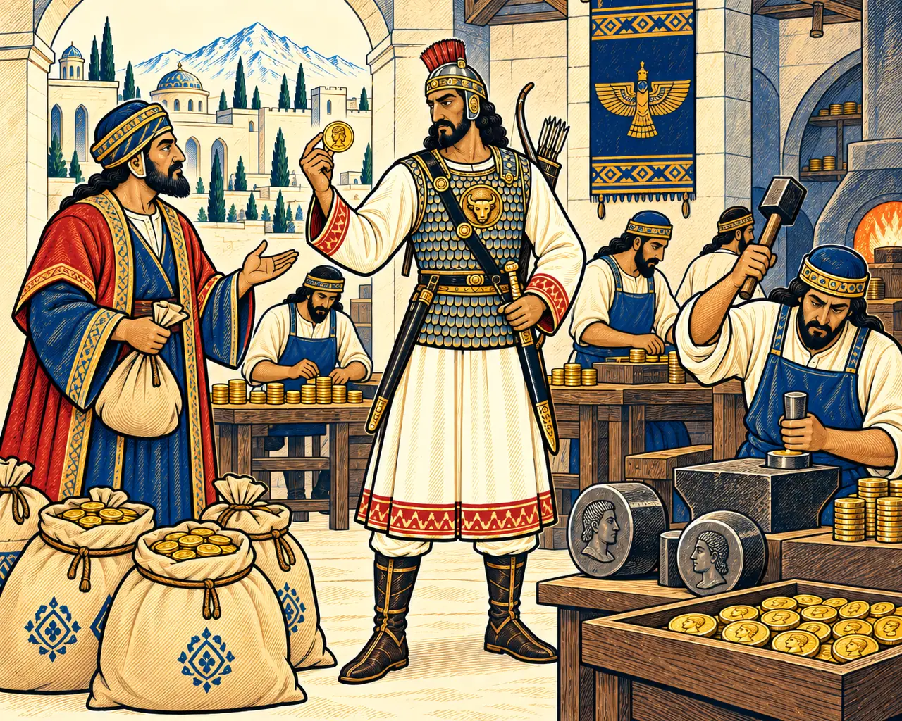 Minting Khosrow's Coins at Rey