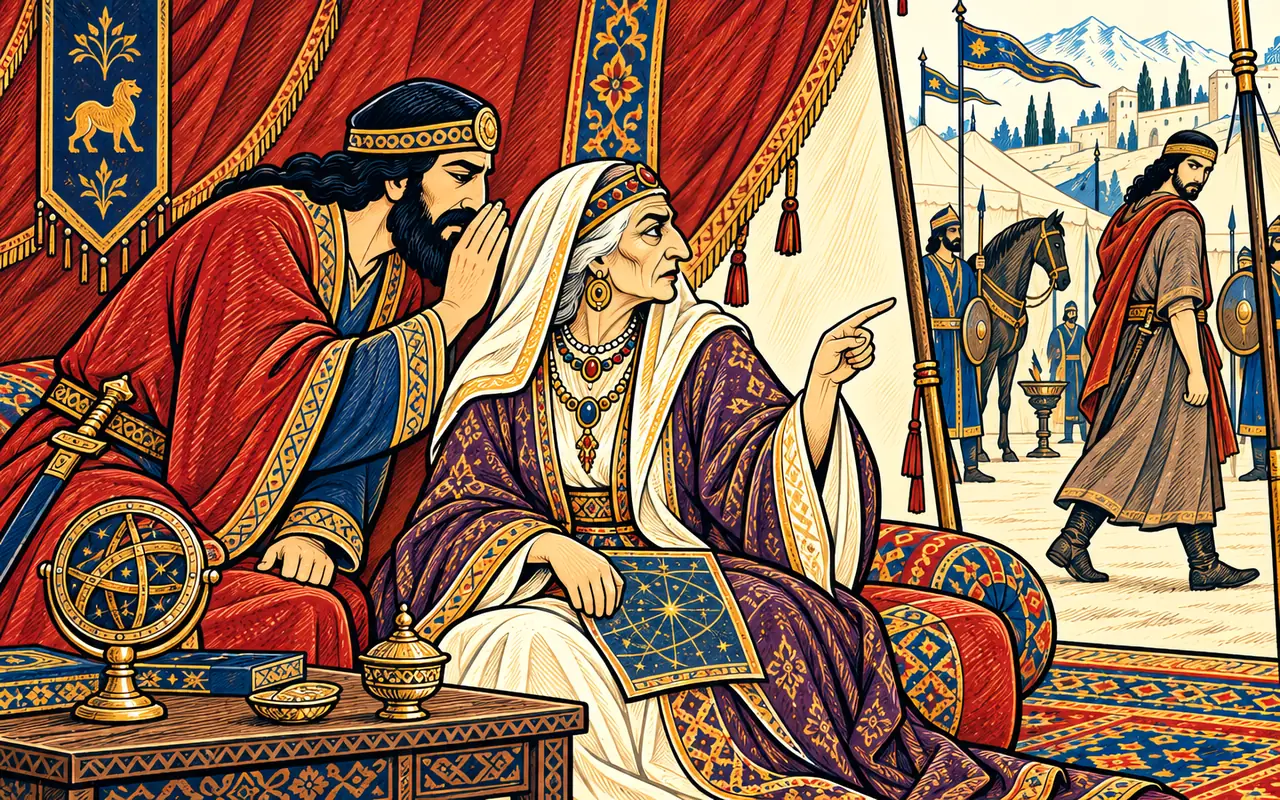 The Crone's Warning at Hamadan