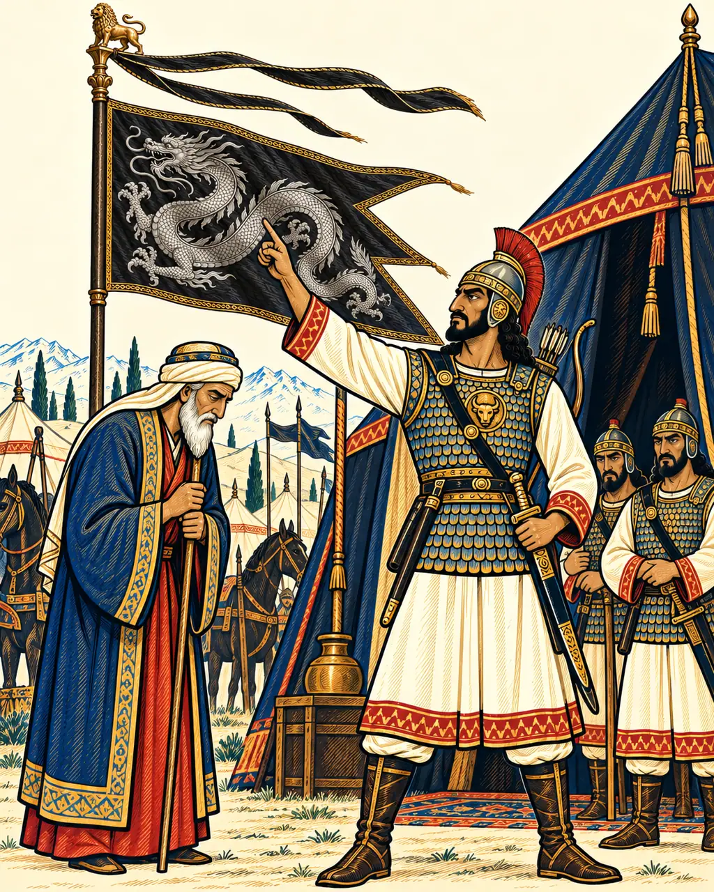 Bahram Chubin Defies Saveh's Envoy
