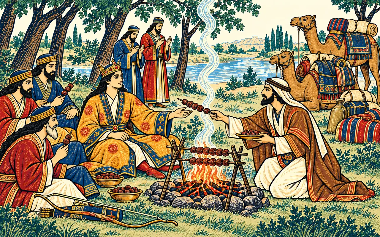 The Arab Kais Feeds the Exiles