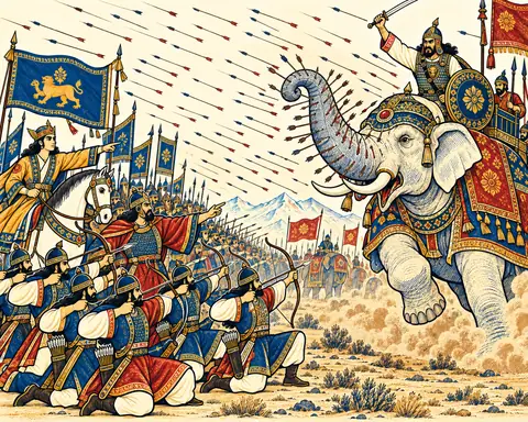 Arrows Rain on Bahram's White Elephant