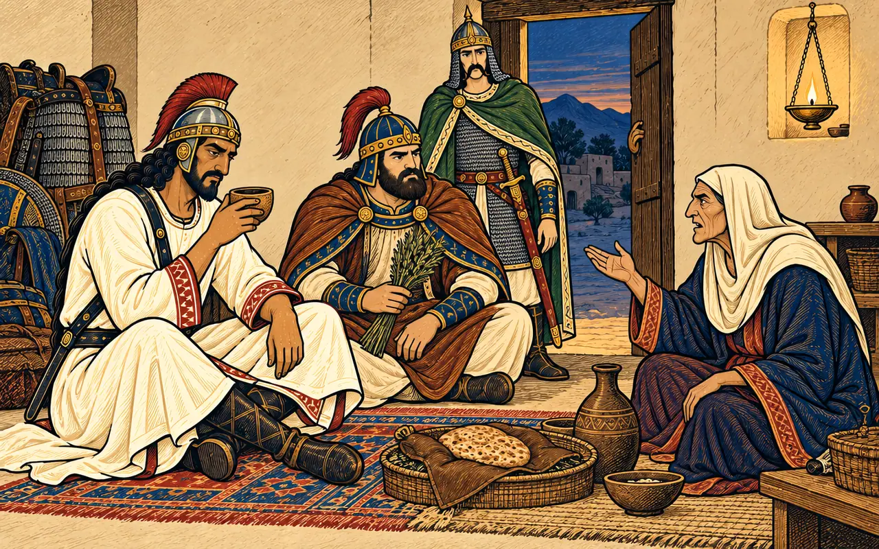 Bahram Drinks from the Old Woman's Gourd