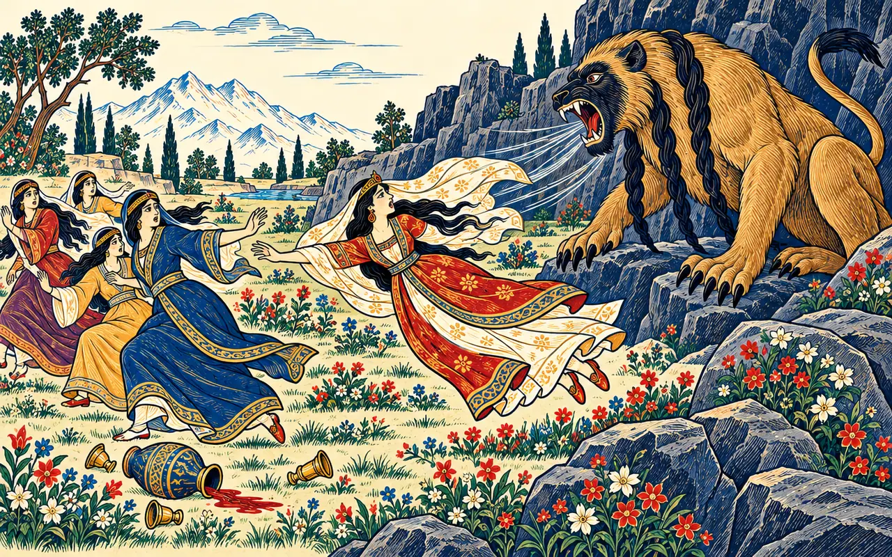 The Lion-Ape Takes the Khan's Daughter