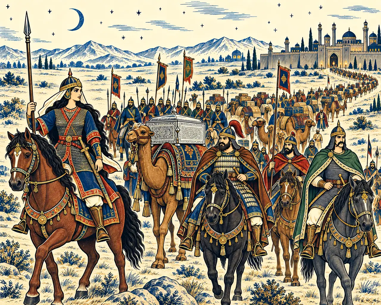 Gurdiyeh Leads the Night Flight from Marv