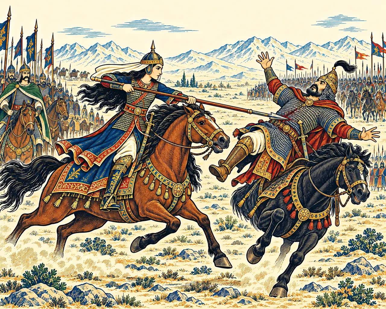 Gurdiyeh Unhorses Tobarg