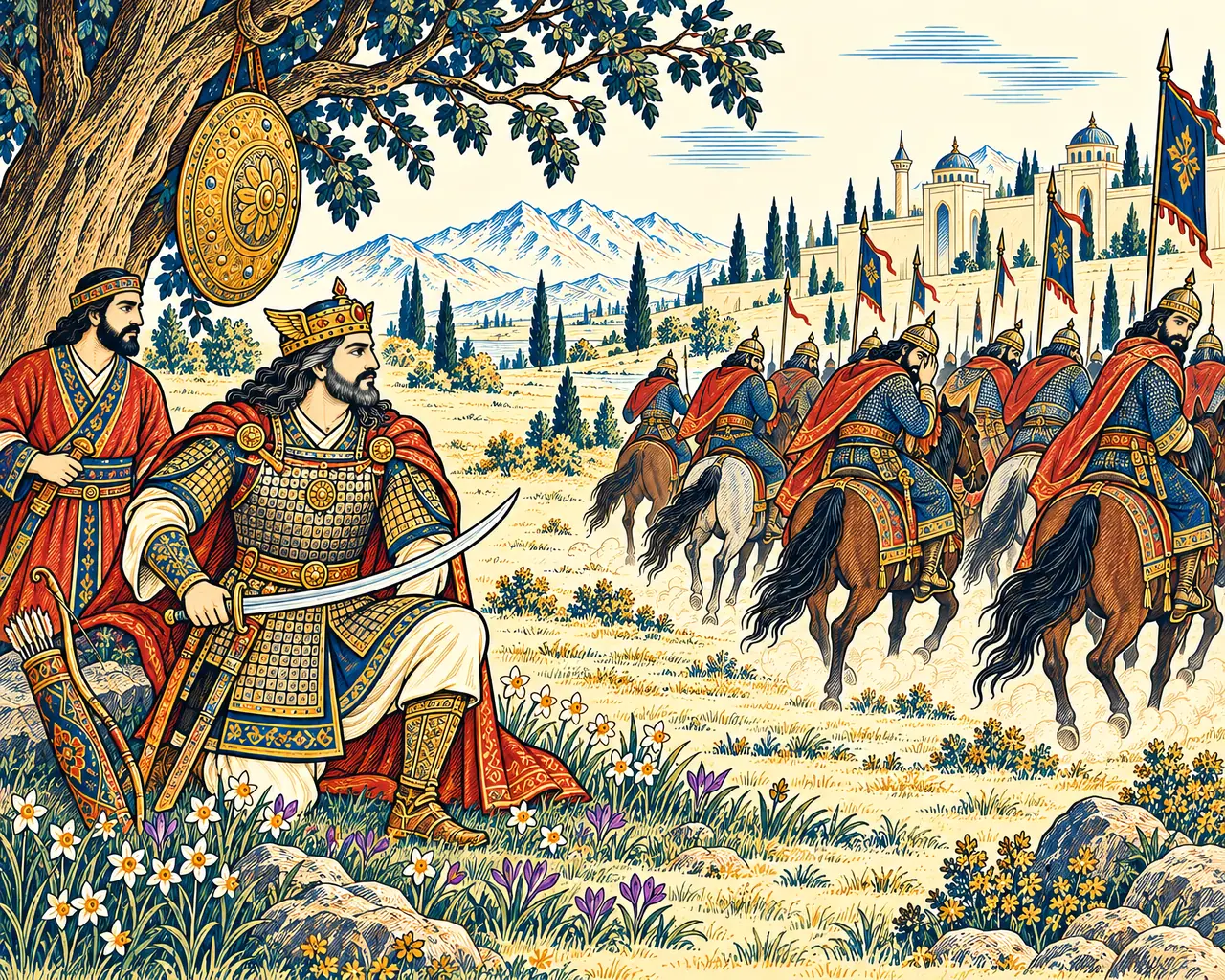 The Horsemen Turn Back from the King