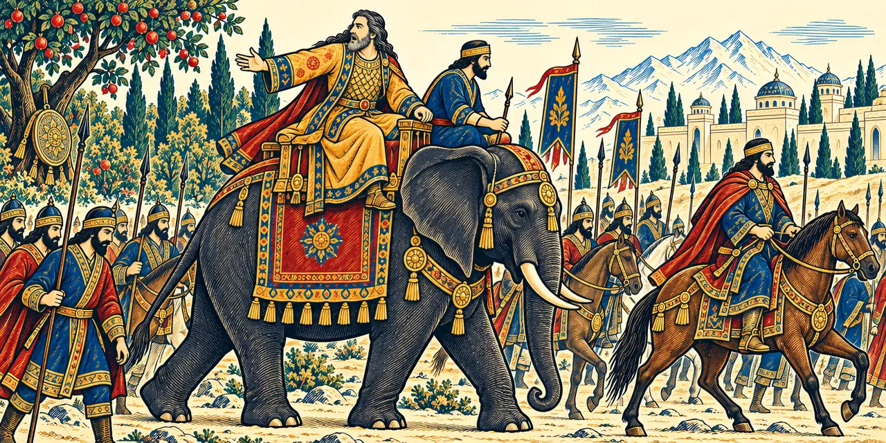 Khosrow Led Away on the Elephant