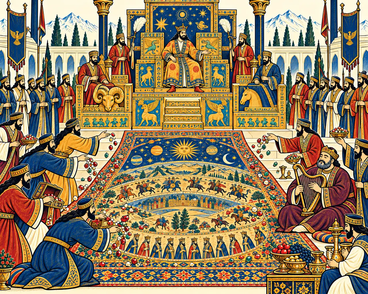 The Throne of Taqdis and the Great Carpet
