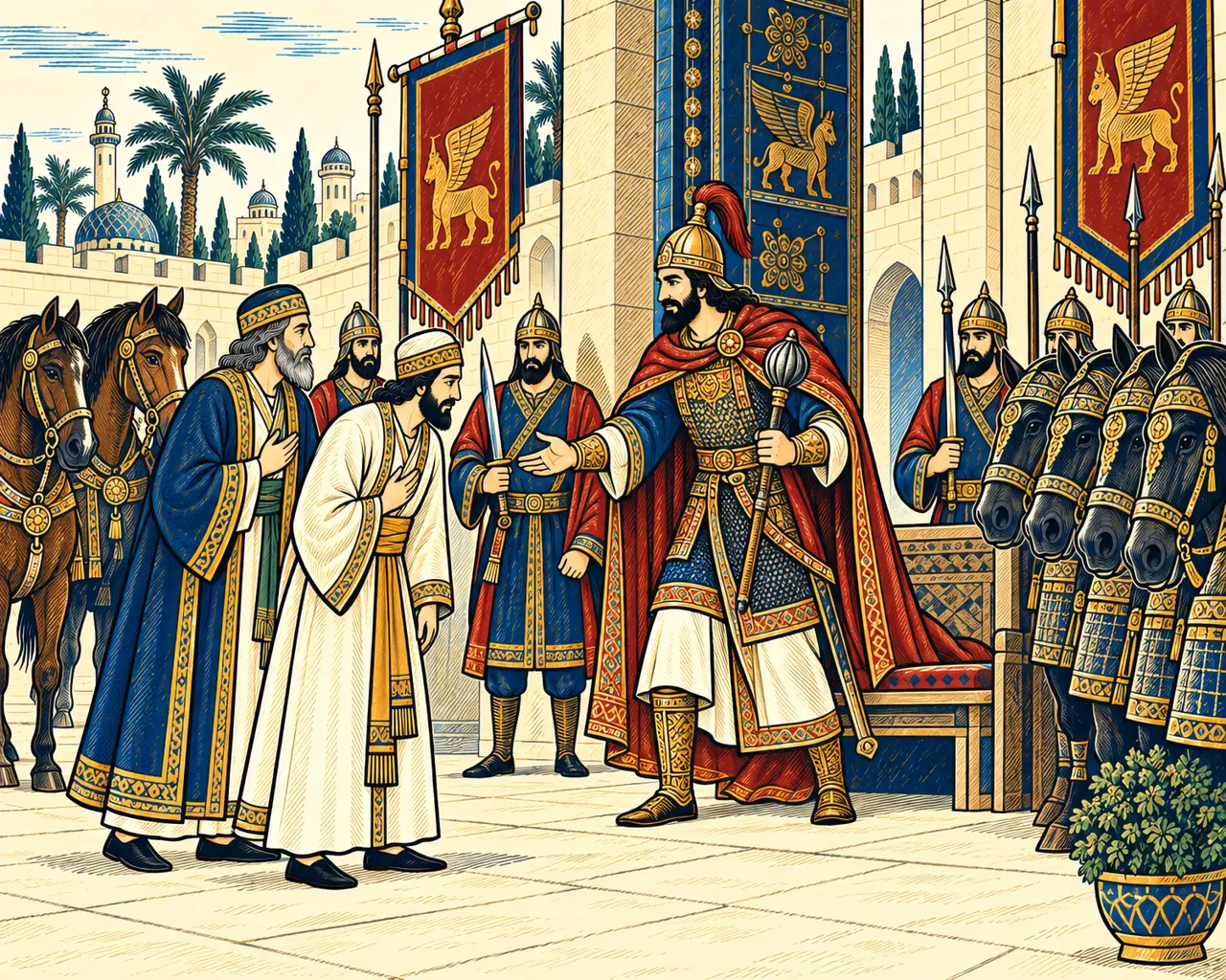 Galinush Receives the Envoys at Tisfoon