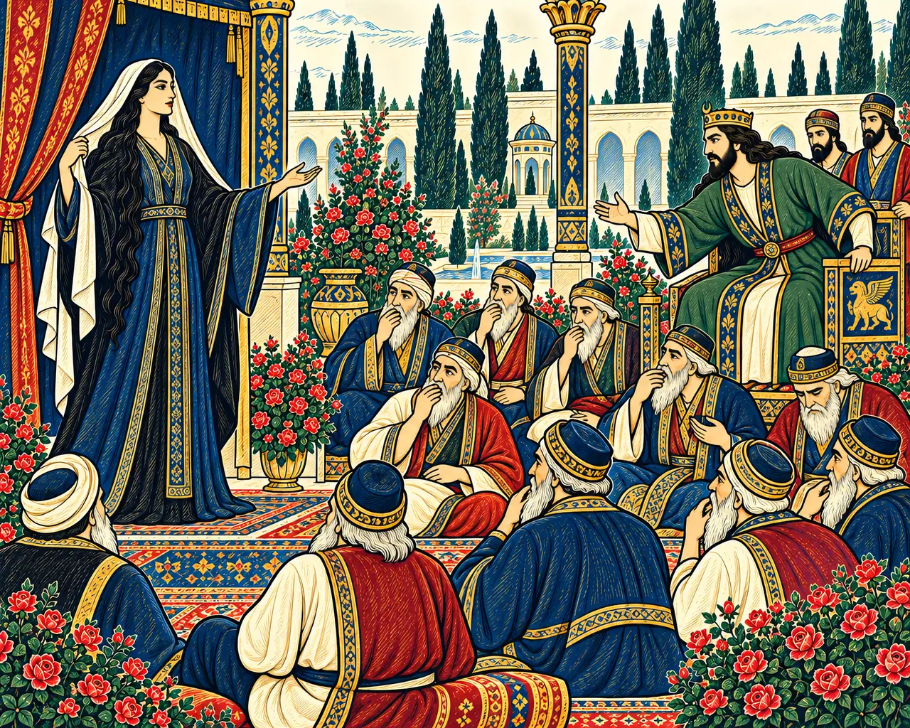 Shirin Unveils Before the Nobles