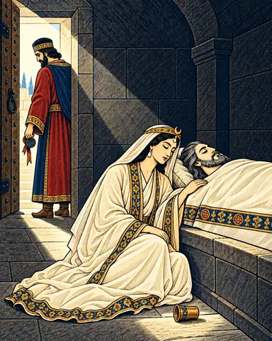 Shirin in Khosrow's Tomb