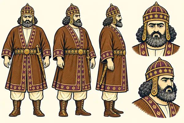 Ardavan, identity sheet: Mature king
